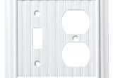 Brainerd Light Switch Covers Shop Brainerd Beadboard 2 Gang Pure White Single toggle Duplex Wall