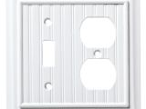 Brainerd Light Switch Covers Shop Brainerd Beadboard 2 Gang Pure White Single toggle Duplex Wall