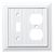 Brainerd Light Switch Covers Shop Brainerd Beadboard 2 Gang Pure White Single toggle Duplex Wall