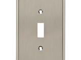 Brainerd Light Switch Covers Shop Brainerd Simple Steps 1 Gang Satin Nickel Single toggle Wall