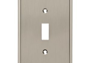 Brainerd Light Switch Covers Shop Brainerd Simple Steps 1 Gang Satin Nickel Single toggle Wall