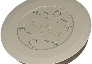 Brass Electrical Floor Outlet Cover Plates Raco Round Floor Box Cover Kit with 2 Lift Lids for Use with 5511