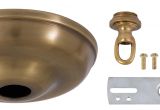 Brass Floor Outlet Cover 5 1 2 Inch Antique Brass Round Canopy 10803a B P Lamp Supply