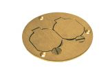 Brass Floor Outlet Cover Raco Round Floor Box Duplex Brass Cover with Lift Lids 6249 the