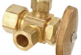 Brass Floor Single Outlet Cover Brasscraft 1 2 In Nominal Compression Inlet X 7 16 In O D
