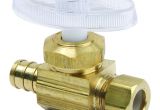 Brass Floor Single Outlet Cover Brasscraft 1 2 In Nominal Crimp Pex Barb Inlet X 3 8 In O D