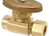 Brass Floor Single Outlet Cover Brasscraft 1 2 In Nominal Sweat Inlet X 1 2 In O D Compression