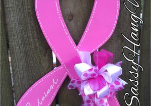 Breast Cancer Awareness Door Decorations Ideas Breast Cancer Door Hanger Pink Ribbon Door Hanger Breast Cancer