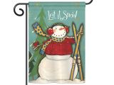 Breeze Art Garden Flags Let It Snow Snowman Garden Flag More Garden Flags at Flagsforyou Com