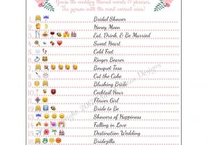 Bridal Shower Prayer Bridal Shower Emoji Game Fun Unique Games Diy Pdf Wedding