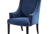 Bright Blue Accent Chair Marcel High Back Wing Chair Blue Tar