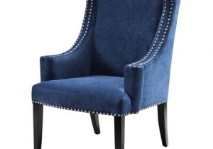 Bright Blue Accent Chair Marcel High Back Wing Chair Blue Tar