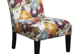 Bright Blue Accent Chair Shop Multicolored Fabric Armless Floral Accent Chair