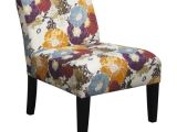 Bright Blue Accent Chair Shop Multicolored Fabric Armless Floral Accent Chair