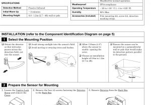 Brightest Motion Sensor Light 8dl5800pir Od Security Transmitter User Manual 5890 Od Wireless
