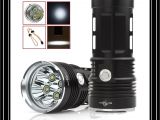 Brightest Work Light 2018 Black 9x Xml T6 Brightest torch Waterproof Led 5 Mode Outdoor