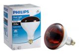 Broan Heat Lamp 161 Philips 250 Watt Incandescent R40 Red Heat Lamp Light Bulb 415836