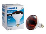 Broan Heat Lamp 161 Philips 250 Watt Incandescent R40 Red Heat Lamp Light Bulb 415836
