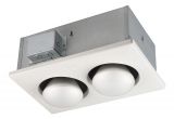 Broan Heat Lamp Fixture Broan 500 Watt 2 Bulb Ceiling Infrared Heater 163 the Home Depot