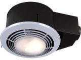 Broan Heat Lamp Trim 100 Cfm Ceiling Bathroom Exhaust Fan with Light and Heater Qt9093wh