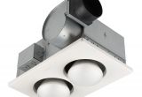 Broan Heat Lamp Trim 70 Cfm Ceiling Bathroom Exhaust Fan with 250 Watt 2 Bulb Infrared