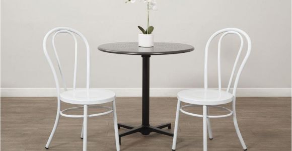 Bronze Metal Dining Chairs Ospdesigns Odessa solid White Metal Dining Chair Set Of 2 Od2918a2