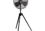 Bronze Oscillating Floor Fan Hunter Retro 16 In TriPod Pedestal Fan with All Metal Construction