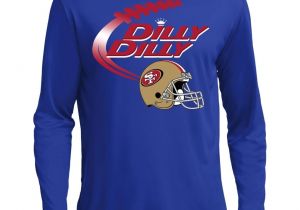 Bud Light Jersey Bud Light Dilly Dilly San Francisco 49ers Helmet Logo T Shirt