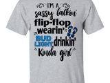Bud Light Tank top Im A Sassy Talkin Flip Flop Wearin Bud Light Drinkin Kinda Girl T