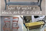 Buddy Bench for Sale Repurposed Chairs Double Chair Bench Repurposed Bench and