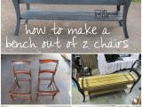 Buddy Bench for Sale Repurposed Chairs Double Chair Bench Repurposed Bench and