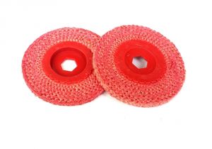 Buffing Wheel for Bench Grinder 1 Piece 4 Red Sisal Buffing Wheel Stainless Steel Metal Coarse