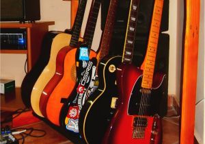 Build A Wooden Guitar Rack Diy Pallet Guitar Stand My Stuff Pinterest Guitar Stand