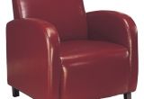 Burgundy Leather Accent Chair Burgundy Leather Look Accent Chair Modern Armchairs