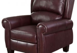 Burgundy Leather Accent Chair Burgundy top Grain Leather Upholstered Wing Back Club