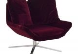 Burgundy Velvet Accent Chair Off Ligne Roset Ligne Roset Burgundy Velvet Swivel