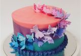 Cake Decorating Shops Near Me Smooth Three Colour with butterfly Scatter Cabinet Cakes