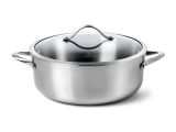 Calphalon Contemporary Stainless Roasting Pan with Rack Amazon Com Calphalon Contemporary Stainless Steel Cookware Dutch