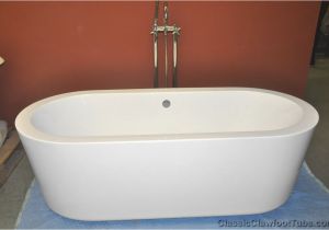 Can Bathtubs soaking 70" Acrylic Double Ended 1 Piece Modern Tub