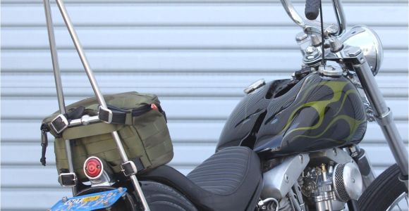 Canadian Tire Motorcycle Rack Biltwell Bag Exfil 7 Od Green at Thunderbike Shop