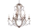 Candle Look Chandelier Have to Have It Designers Fountain Gala 9 Light Chandelier