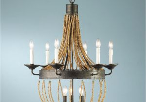 Candle Look Chandelier Jute Rope Chandelier Thinking About the Beach Pinterest