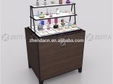 Candy Display Rack High Class Wood Veneer Perfume Display Showcase Perfume Display Case