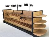 Candy Display Rack Pastry Display Case Wood Bread Bakery Slatted Shelf Fixture