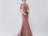 Cap Sleeve Bridesmaid Dresses Floor-length Elegant Long Mermaid Blush Brown Bridesmaid Dresses One Shoulder