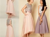 Cap Sleeve Bridesmaid Dresses Floor-length Unique Design Blush Pink High Low Prom Dresses top Sequin Cap