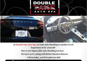 Car Detailing Interior Cleaning Near Me at Double Take Auto Spa We Strive to Deliver Highly Dedicated and