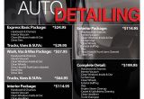 Car Interior Detailing Services Near Me Car Detail Flyer Template Free Google Search Auto Detail