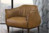 Caramel Leather Accent Chair Accent Chairs