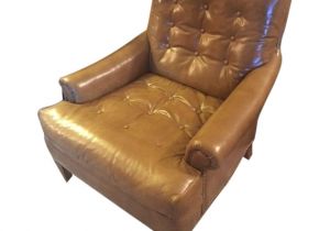Caramel Leather Accent Chair Vintage Mid Century Heritage Tufted Caramel Leather Club